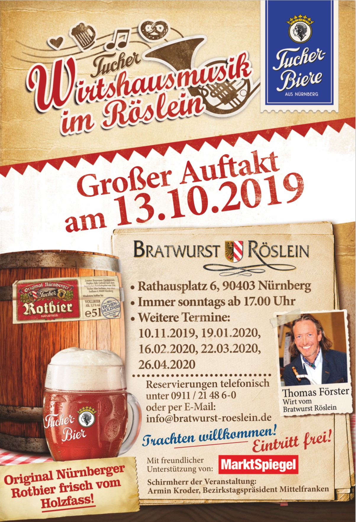 Großer Wirtshausmusik-Auftakt, 13.10.2019